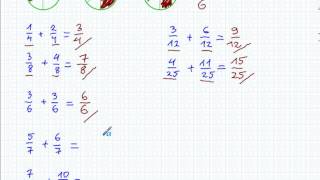 Dodawanie ułamków zwykłych o jednakowych mianownikach  Matematyka Szkoła Podstawowa i Gimnazjum [upl. by Yeslek]