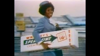 Wrigleys Spearmint Gum  quotCarry the Big Fresh Flavorquot Commercial 1974 [upl. by Malsi]