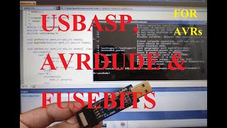 AVR  USBASP  AVRDUDE  Fuse Bits  HEX File Burn  Flash into Microcontroller [upl. by Neladgam]