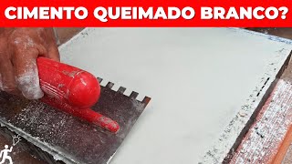 TESTE DE PISO DE CIMENTO QUEIMADO BRANCO DÁ CERTO [upl. by Yrekcaz]