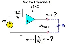 Electrical Engineering Ch 5 Operational Amp 27 of 28 Review Exercise 1 [upl. by Oster]