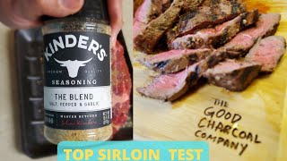 Top Sirloin Test wKinders The Blend Seasoning [upl. by Yticilef]