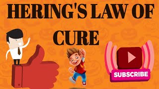 HERINGS LAW OF CURE [upl. by Eceinej]