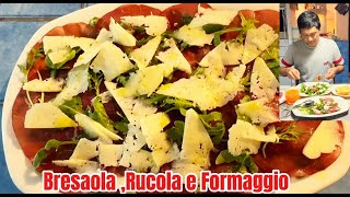 BRESAOLA RUCOLA E FORMAGGIO  Simple Lunch rbvlogz74 [upl. by Nehemiah]