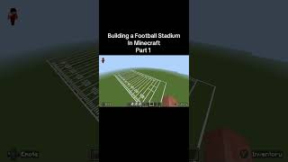 Football build part 1 minecraft minecraftfootball football builds viralshorts shorts [upl. by Adnoval]