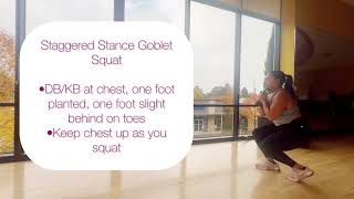 Staggered Stance Goblet Squat [upl. by Stanway]