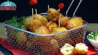 Buñuelos de Bacalao receta tradicional  Cod balls  SUB🇪🇸🇬🇧🇫🇷🇵🇹🇮🇹  Loli Domínguez [upl. by Yelena]