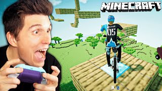 Der Minecraft PARKOUR 50 im FAHRRAD SIMULATOR [upl. by Adnilec]