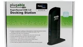 Plugable USB 30 Docking Station Unboxing [upl. by Eikcor174]