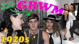 TRANSFORMING MY BOYFRIEND INTO A WOMAN 1920s PARTY GRWM [upl. by Siderf]