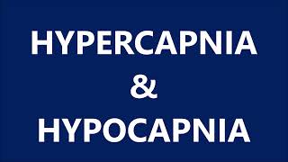 HYPERCAPNIA amp HYPOCAPNIA [upl. by Hsemin]