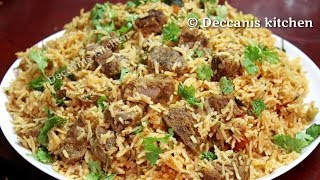 Hyderabadi famous Tahari recipeGosht ki TahariMutton Tahari recipe [upl. by Acinomaj877]