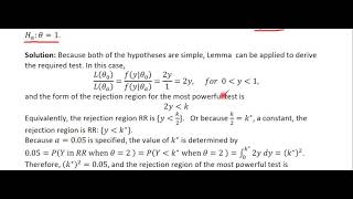 Power of Tests and the Neyman–Pearson Lemma part2 [upl. by Burt]