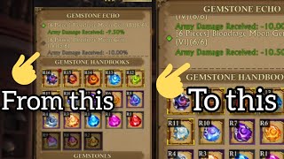 How to keep echoes Buff while crafting new Gems  Guns of Glory  F2P REMO [upl. by Nelson]