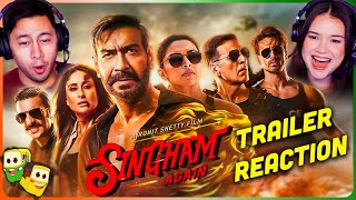 SINGHAM AGAIN Trailer Reaction  A Rohit Shetty Cop Universe [upl. by Nirret]