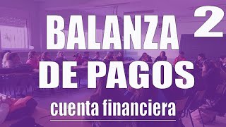 Balanza de pagos 2 cuenta financiera [upl. by Einyaj]