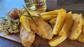 Crispy Beer Battered Fish amp Chips  Seasoned Wedges [upl. by Lonee]