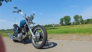 Custom XV 1000 Virago Chopper new quotDressquot in blue [upl. by Namrehs]