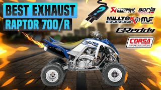 Yamaha Raptor 700 700R Exhaust Sound🔥AkrapovicBig GunFMFHMFLVPro CircuitSparksYoshimura [upl. by Edrahs431]