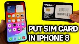 UPDATED 2024 How To Put SIM Card In iPhone 8 [upl. by Emmanuel]