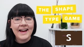 Shape Type The Letter Shaping Game  Hollie Arnett Design [upl. by Randa690]