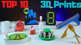 10 COOLEST 3D Prints You Need to See [upl. by Ibor]