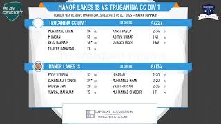 Manor Lakes 1s v Truganina CC DIV 1 [upl. by Kere]