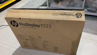 Monitor Led HP ProDisplay P223 215inch like new [upl. by Barabbas614]