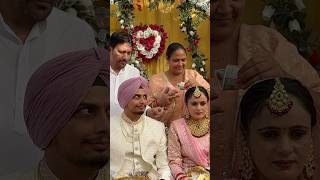 Punjabi Wedding Varne 💝 marriage party traditional punjabi fashion song Gurnam Bhullar short [upl. by Llyrehc551]