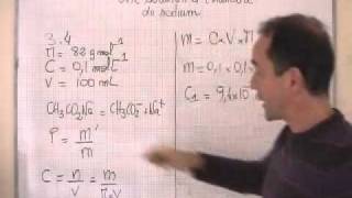 cours TS  chimie  degré de pureté dun cristal en éthanoate de sodium [upl. by Lleda]