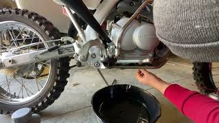 Honda CRF125F Oil Change and Check [upl. by York]