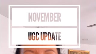 November 2024 UGC Journey Update [upl. by Rodriguez]