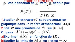 FONCTION LOGARITHME NEPERIEN AVEC VALEUR ABSOLUE [upl. by Ardnohs]