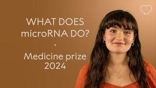 What does microRNA do  Oneminute crash course  2024 Nobel Prize in Physiology or Medicine [upl. by Sande700]