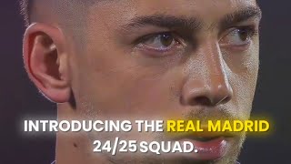 İntroducing the Real Madrid 2425 squadfootball edit realmadrid halamadrid futbol mbappe [upl. by Seiden]