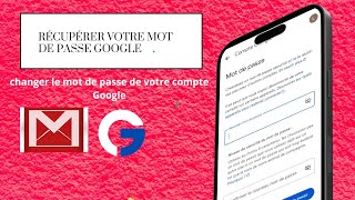 comment changer votre mot de passe Google sans connaître le mot de passe [upl. by Ellezig979]