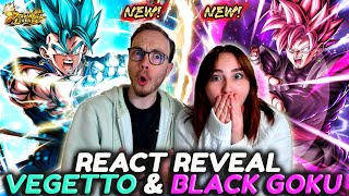 MAGNIFIQUE MAIIIIIIS REACT REVEAL VEGETTO BLUE LF GOKU BLACK ROSE LF DB LEGENDS [upl. by Atikin]