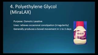 4 Polyethylene Glycol MiraLAX Which laxative works best [upl. by Nayrda507]