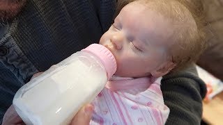 Reborn Baby Doll Night Time Routine Madison vs Dad [upl. by Hendrika]