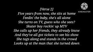 Avril Lavigne  Sk8er Boi Lyrics [upl. by Riggall]