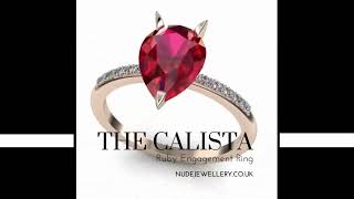 Calista Ruby amp Diamond  Rose Gold  2 Carat Ring [upl. by Moss932]