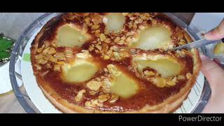 Tarte🍽 Amandine poire 🍐 juste magnifique 😋😋😋تارتةبكريمةاللوزوالاجاص روعة [upl. by Aniteb]