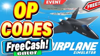 ALL NEW SECRET OP CODES In Roblox Airplane Simulator Codes 2024 [upl. by Perl]