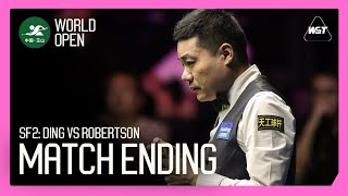 SF2 Ding vs Robertson MATCH ENDING 😅  World Open 2024 [upl. by Airamana]