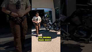 Trading bikes with a cop [upl. by Atiugram]