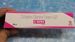 C win Cream  Ciclopirox olamine cream  Cwin Cream use side effects benefit Review Hindi  C win [upl. by Eninotna]