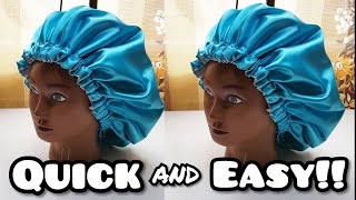 How to make a Satin Bonnet EASIEST WAY [upl. by Nolyk]