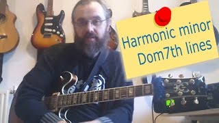 Harmonic minor dom7th lines [upl. by Im705]