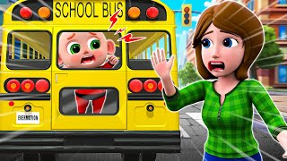 Wheels On The Bus  Safety Rules in the Bus  Funny Kids Song amp Nursery Rhymes by Little PIB [upl. by Tasha259]