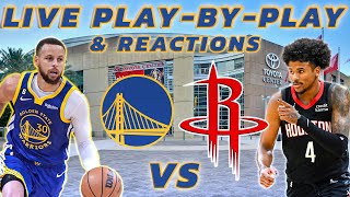 Golden State Warriors vs Houston Rockets  Live PlayByPlay amp Reactions [upl. by Elag563]